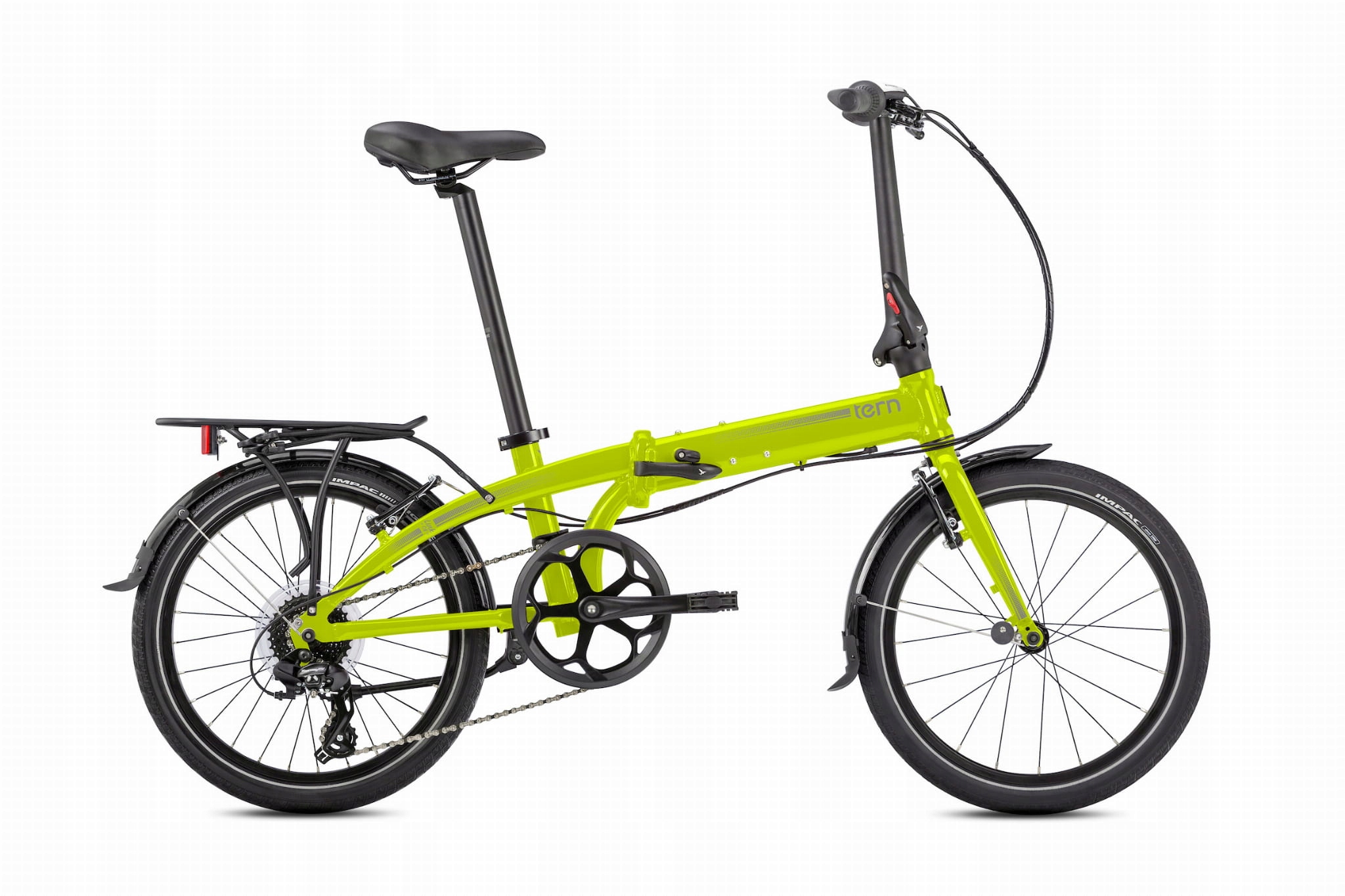 Rower Składany Tern Link C8 Limonka 20"alu