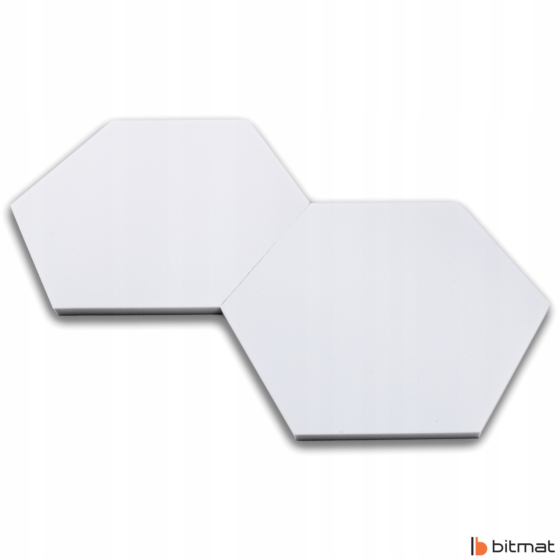 Panele akustyczne SZEŚCIOKĄT ścienny dekoracyjna redukcja echo pogłos 2cm Model Hexagon biały 2cm