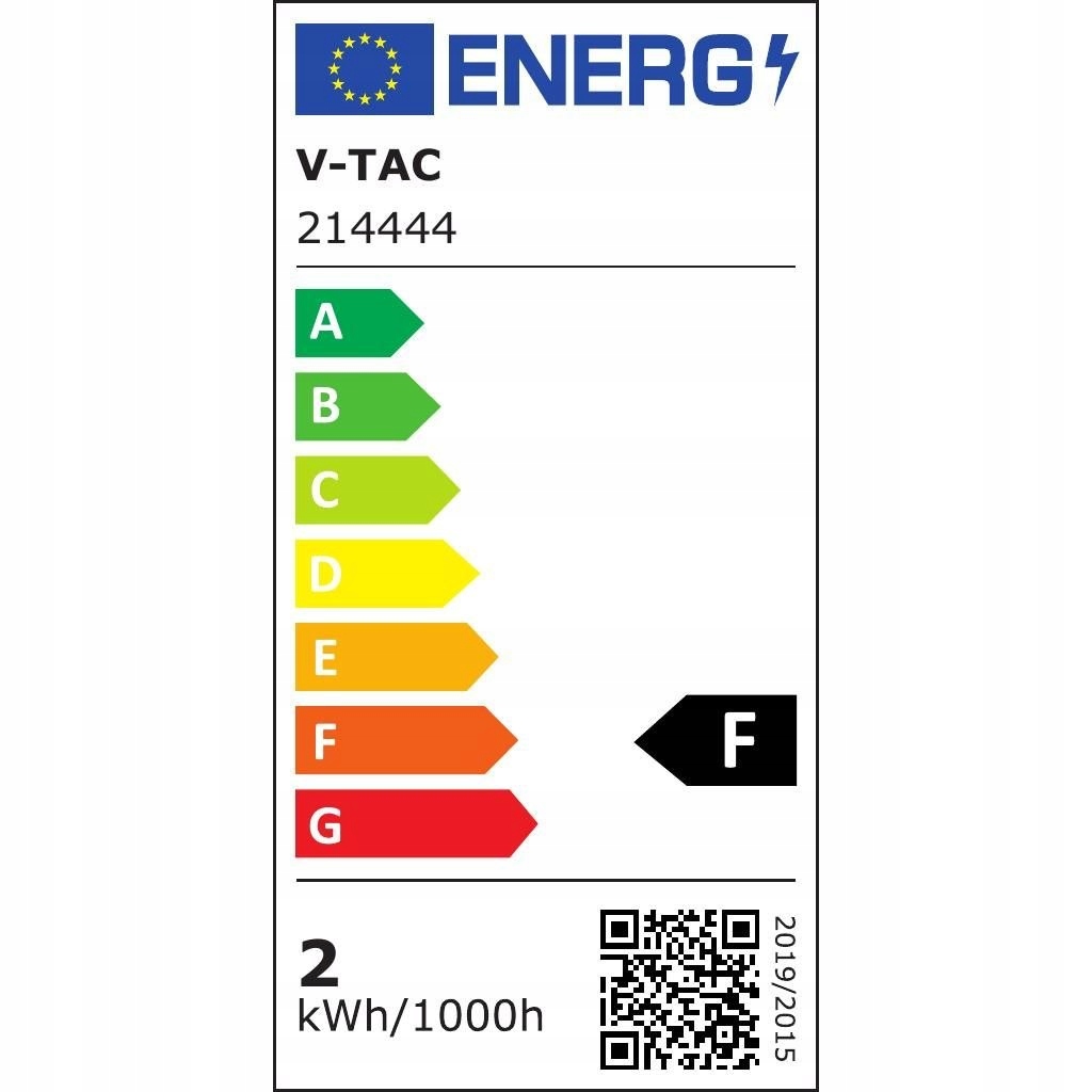 Żarówka LED V-TAC 2W Filament E14 ST26 VT-1952 3000K 200lm Moc 2 W