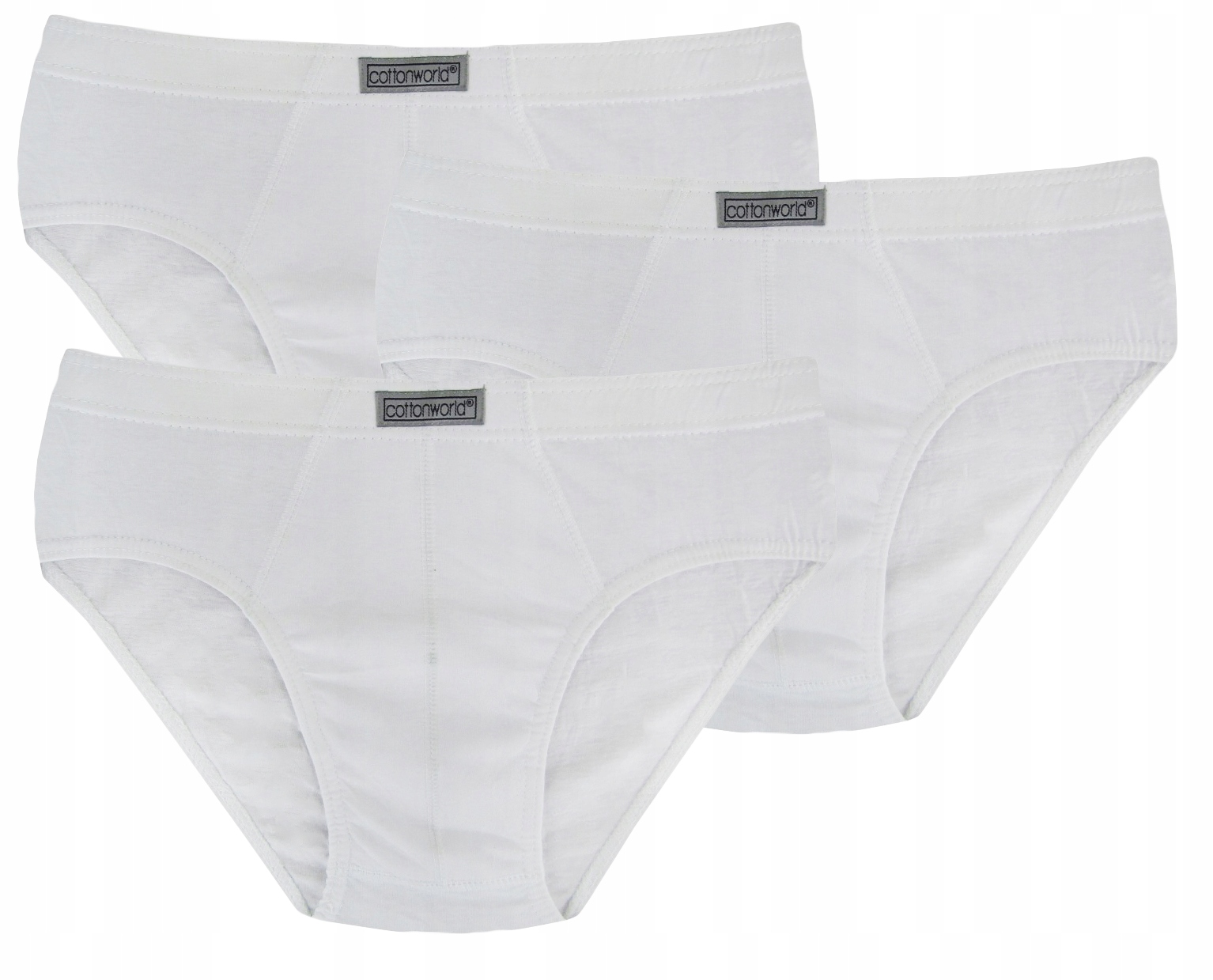 

3x Majtki Slipy Męskie Bawełna Cotton World M