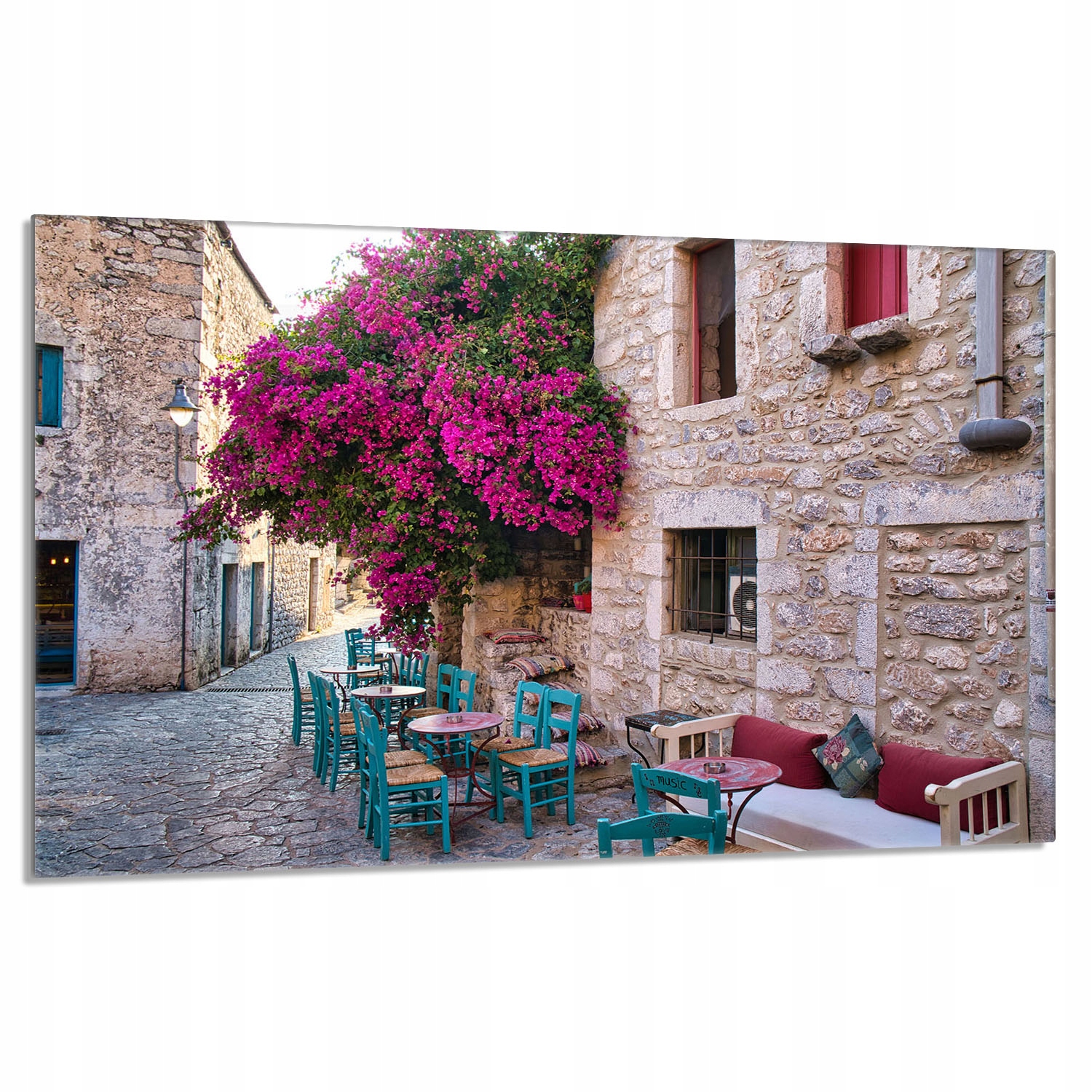 Skleněná ochranná deska na sporák 80x52 Ulička do kuchyně