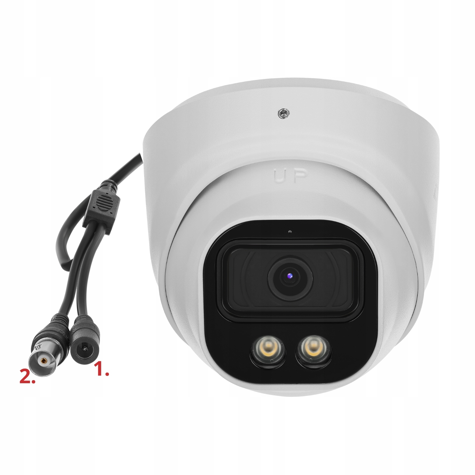 KAMERA ANALOGOWA 8MPX 4K KOPUŁKOWA ZEWNĘTRZNA DOŚWIETLENIE DUAL LED DVS Model ZEWNĘTRZNA KOPUŁOWA BIAŁA KAMERA ANALOGOWA 8MPX