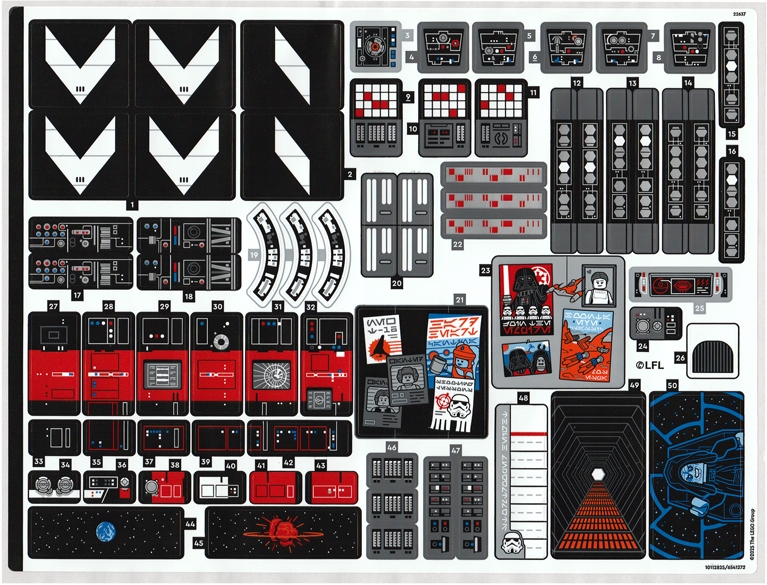 Lego Samolepky ze sady 75419 75419stk01 Nové