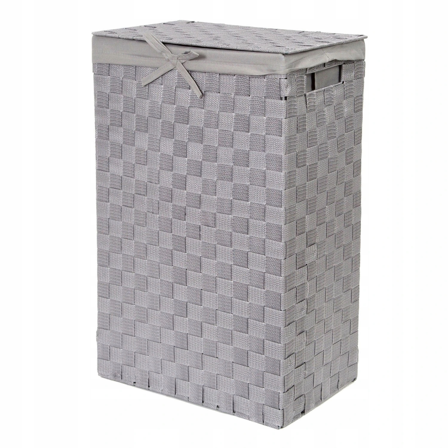Koš na prádlo s víkem Compactor Stan, 55 L, 25 x 38 x 60 cm, šedý