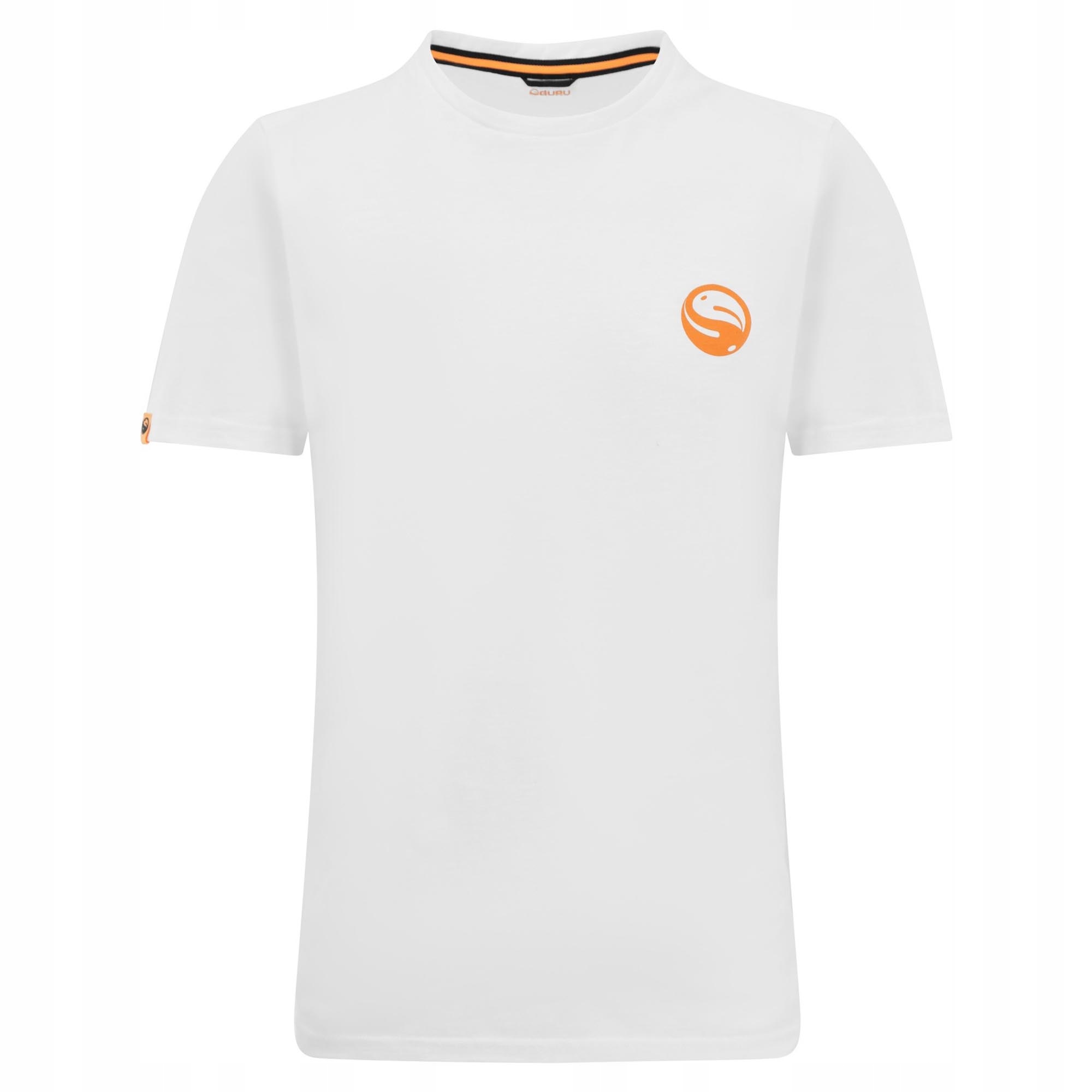 Rybářské tričko Guru Semi Logo Tee White T-Shirt Bílá vel. XXXL