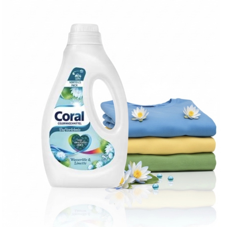 Coral 20 praní tekutý prací prostředek 1 l barva wasse rlilie