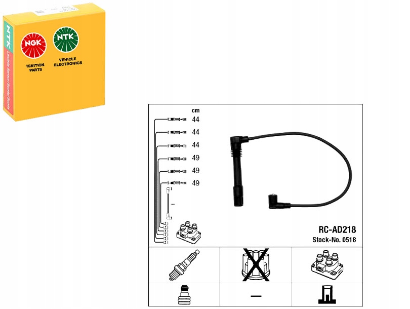 Sada Zapalovacích Kabelů Audi A4 A6 A8 Škoda S