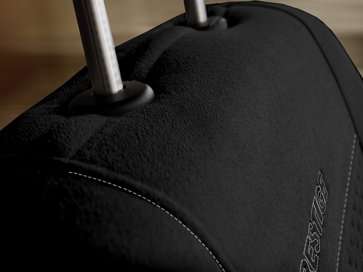 Pokrowce PC z alkantary do Dacia Duster (1, 2) Kolor grafitowy