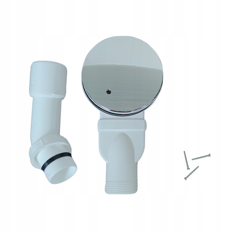 SYFON BRODZIKOWY KANALIZACYJNY ODPŁYW SLIM D01 CHROM FI 90 Marka HydroSan