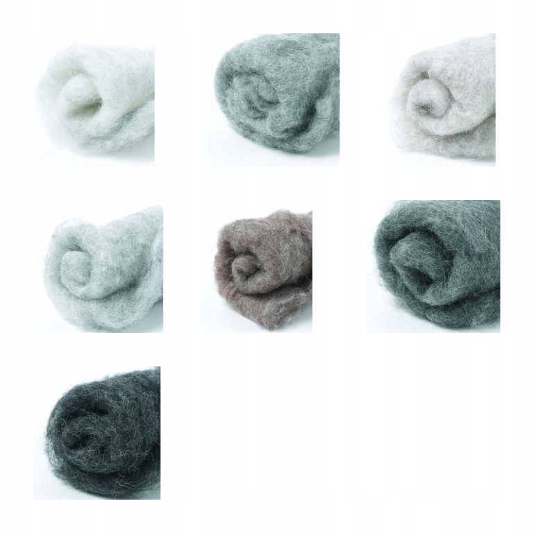 Vlna v blátě Sada Melanž 7 barev x 50g