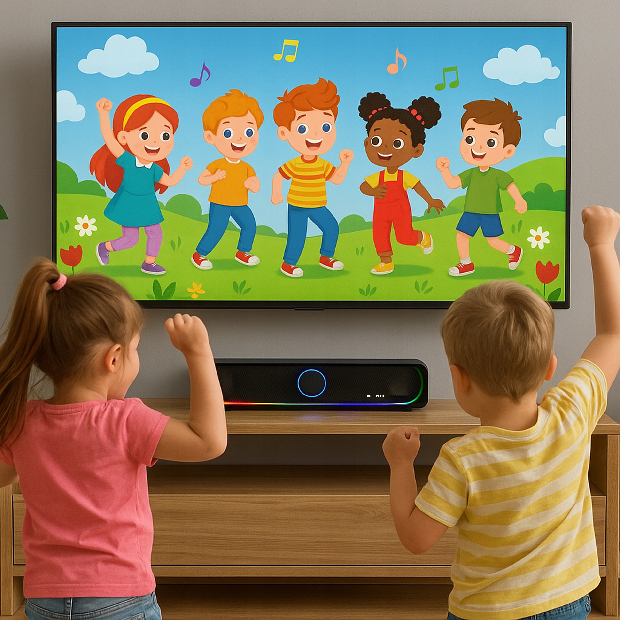 SOUNDBAR GŁOŚNIKI KOMPUTEROWE 2.0 DO KOMPUTERA LAPTOPA AUX LED USB Moc głośników (RMS) 32 W