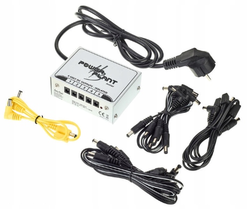 Napájecí zdroj pro 5 basových kytarových efektů 9V Harley Benton PowerPlant Junior