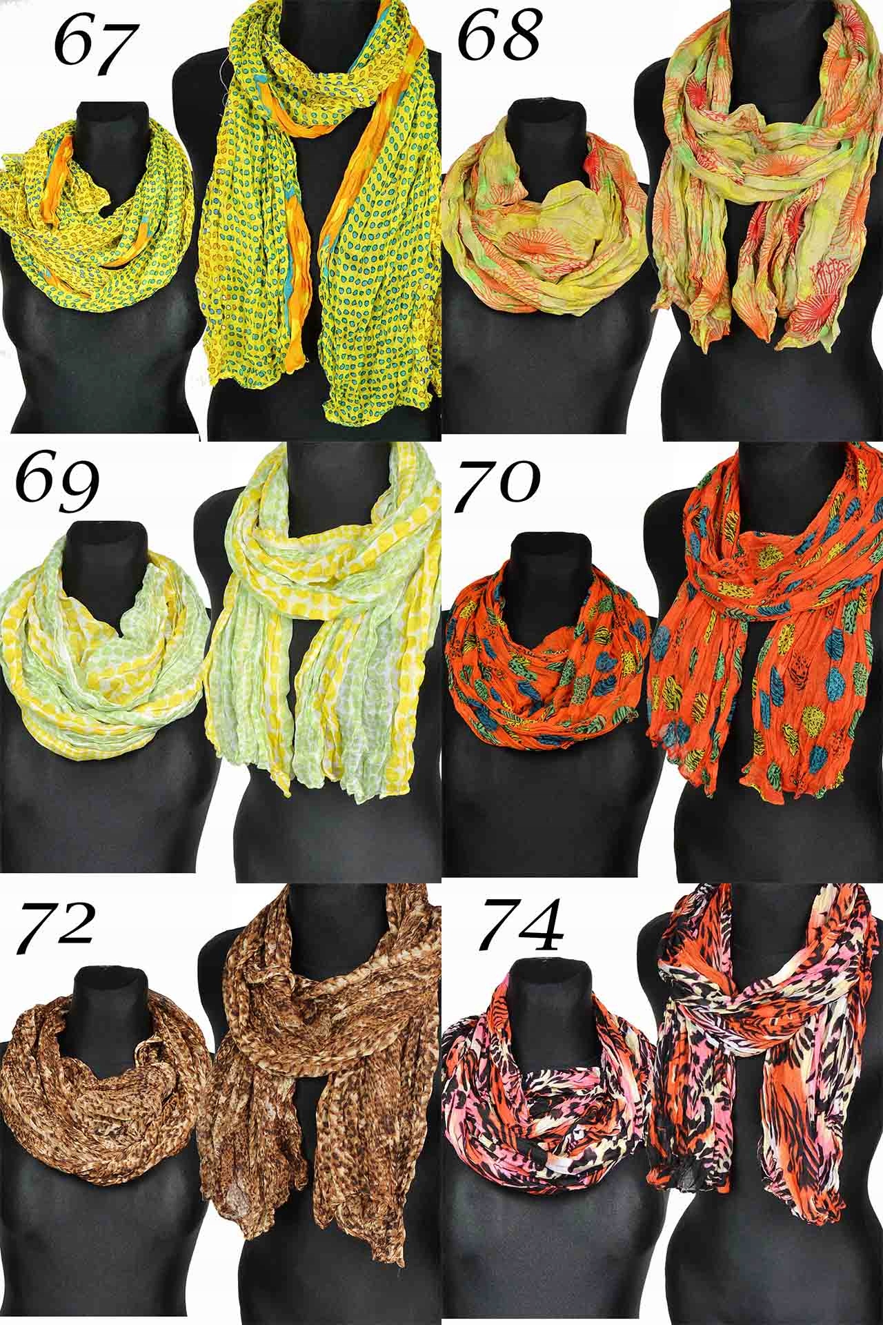 SZAL Modny SZALIK MARSZCZONY Chusta Elegancki Płeć kobieta