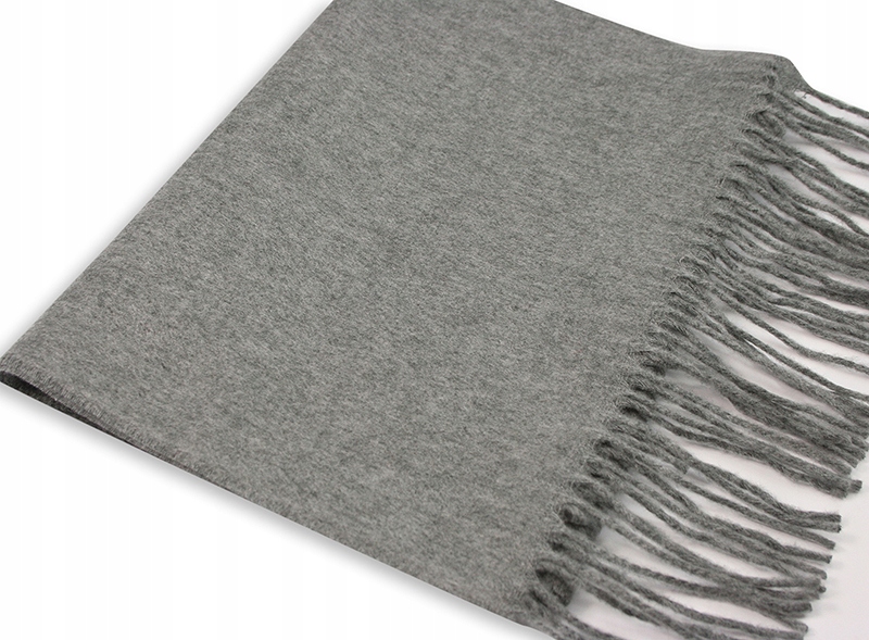 Szary Męski Miękki Szalik V.Fraas (Cashmink) Marka inna