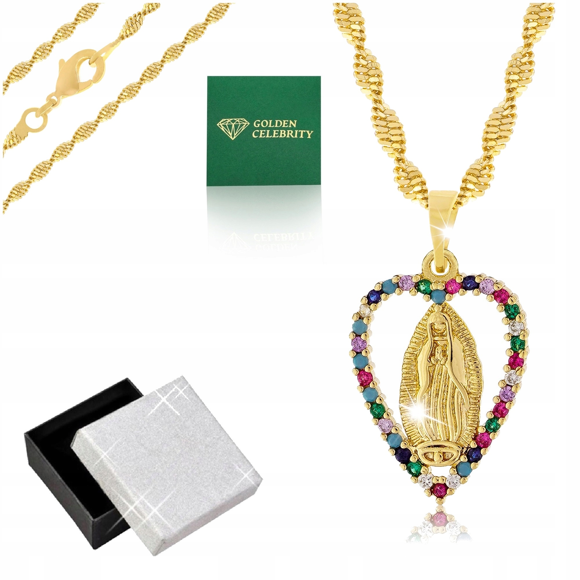 Zlatý Řetízek Medailon Z Chirurgické Oceli 18K