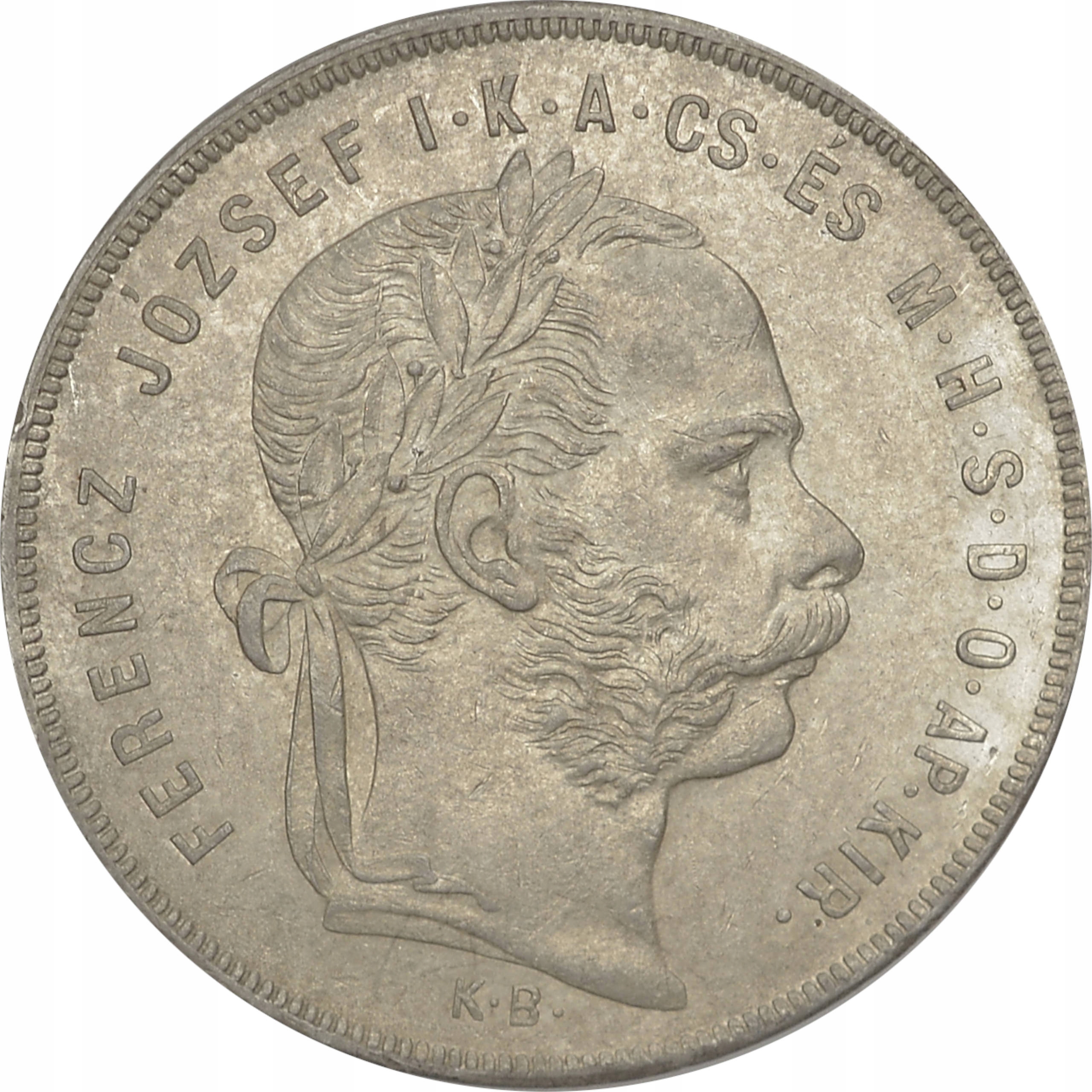 3.gs.WĘGRY, FRANC.JÓZEF, 1 FORINT 1879 KB