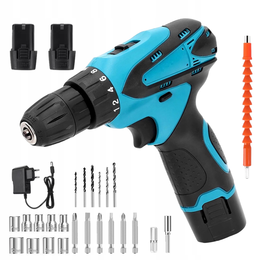 Aku Vrtačka 12 V 2 Akumulátory Kufr