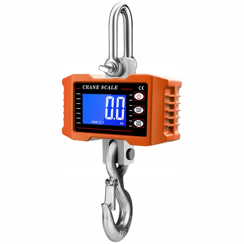 Průmyslová Háková Váha LCD Do 1000 kg Oranžová