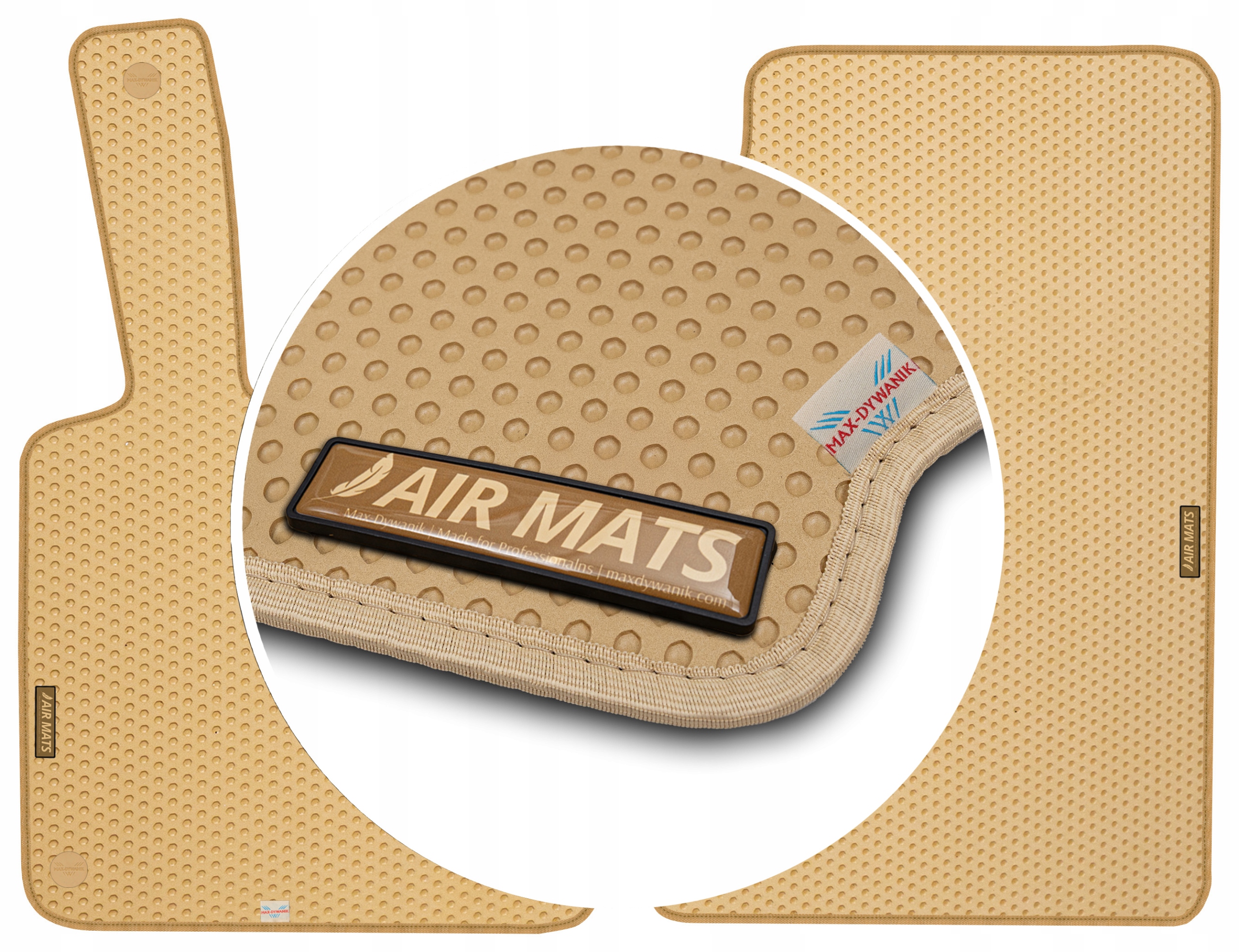 Smart Fortwo II 2007-2013 Béžové gumové koberce Eva Air Mats