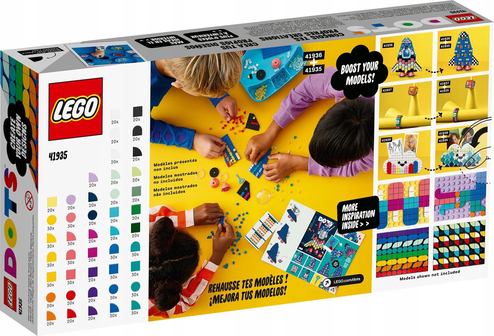 KLOCKI LEGO DOTS 41935 ROZMAITOŚCI DOTS DODATKI Marka LEGO