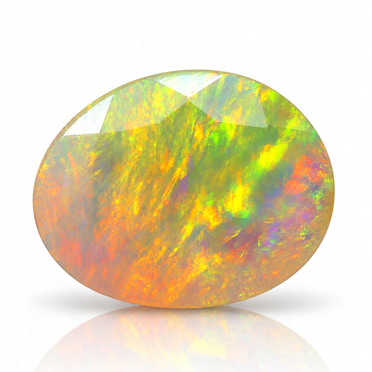 Přírodní opál 2.16 ct Ovál Etiopie certifikát Wbd