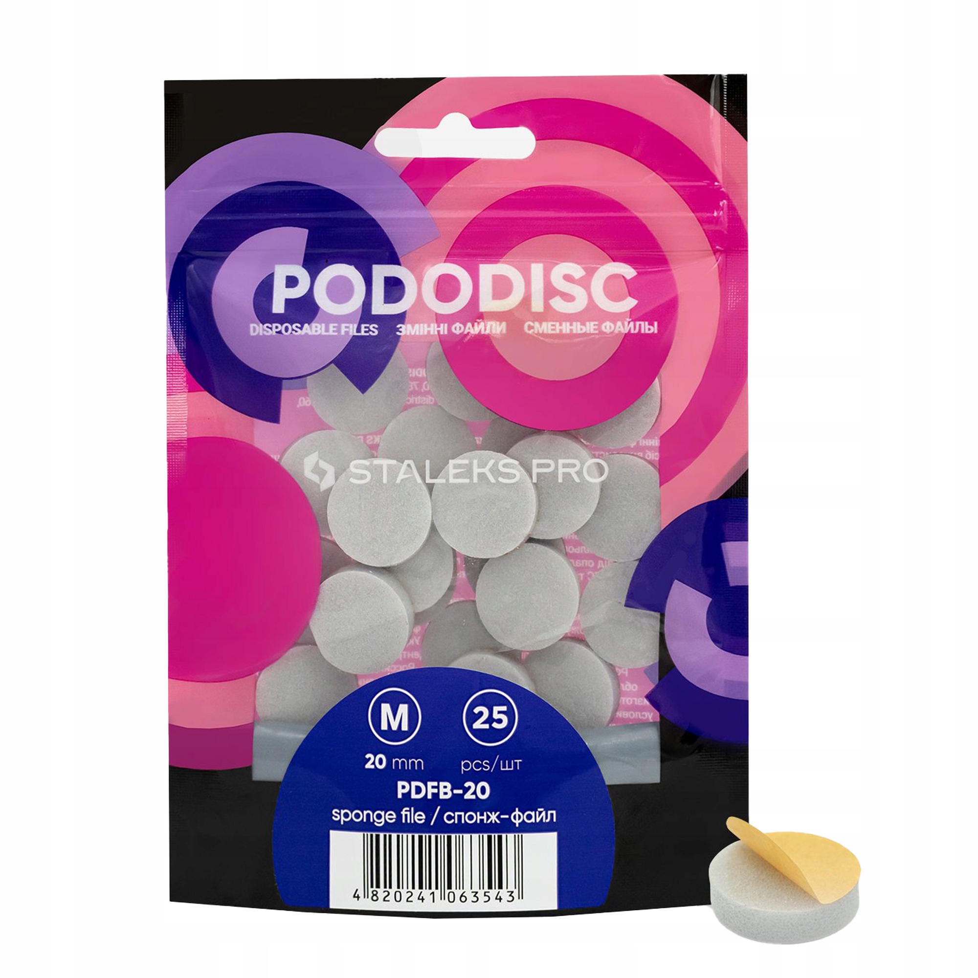 

Staleks 25x Nakładki wymienne polerki Pododisc M