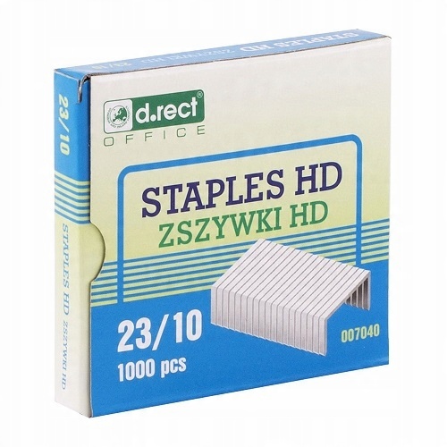 

Zszywki Biurowe Stalowe 23/10 1000szt. D.rect