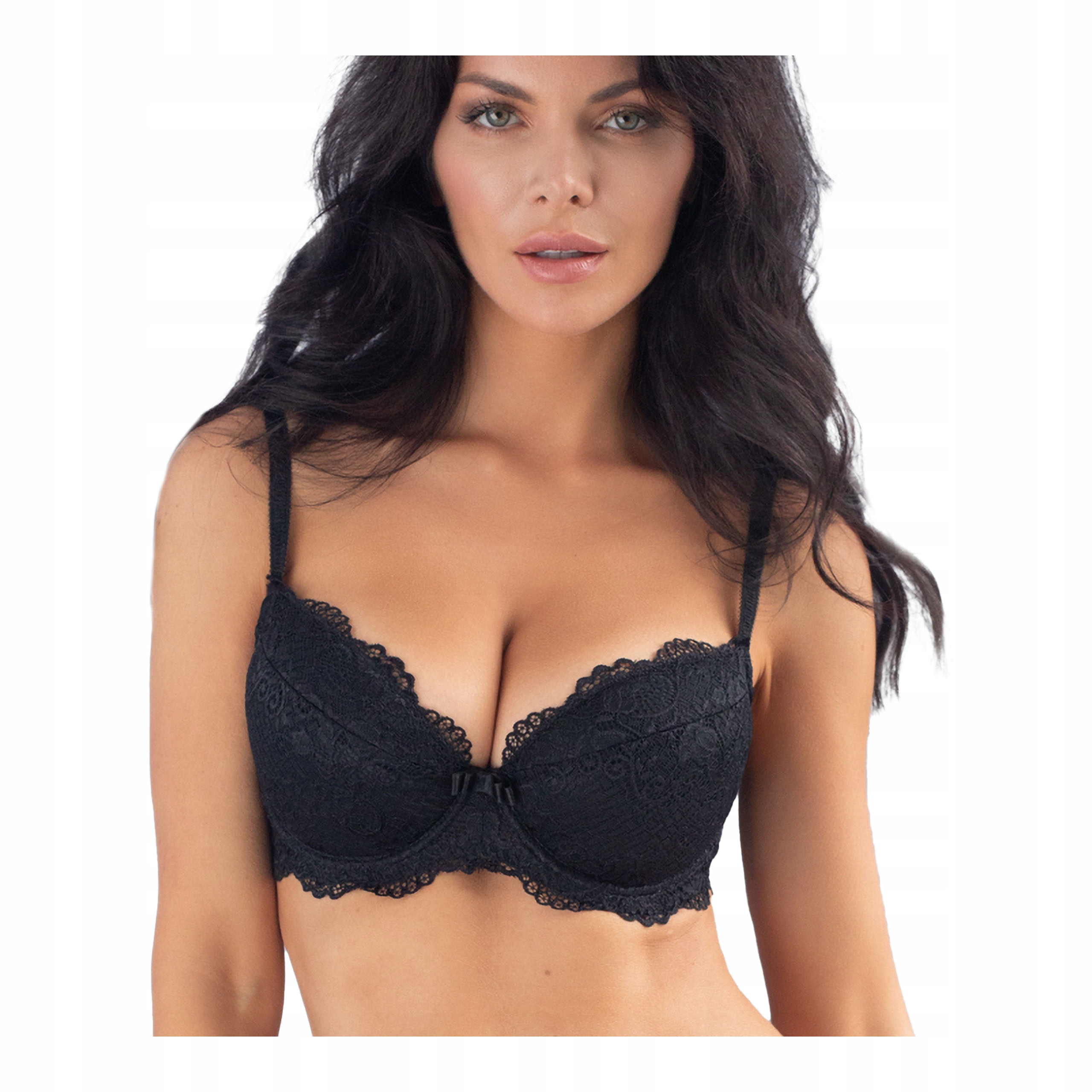 Krajková podprsenka balkonetka push up podprsenka s kosticemi Kleo 75D