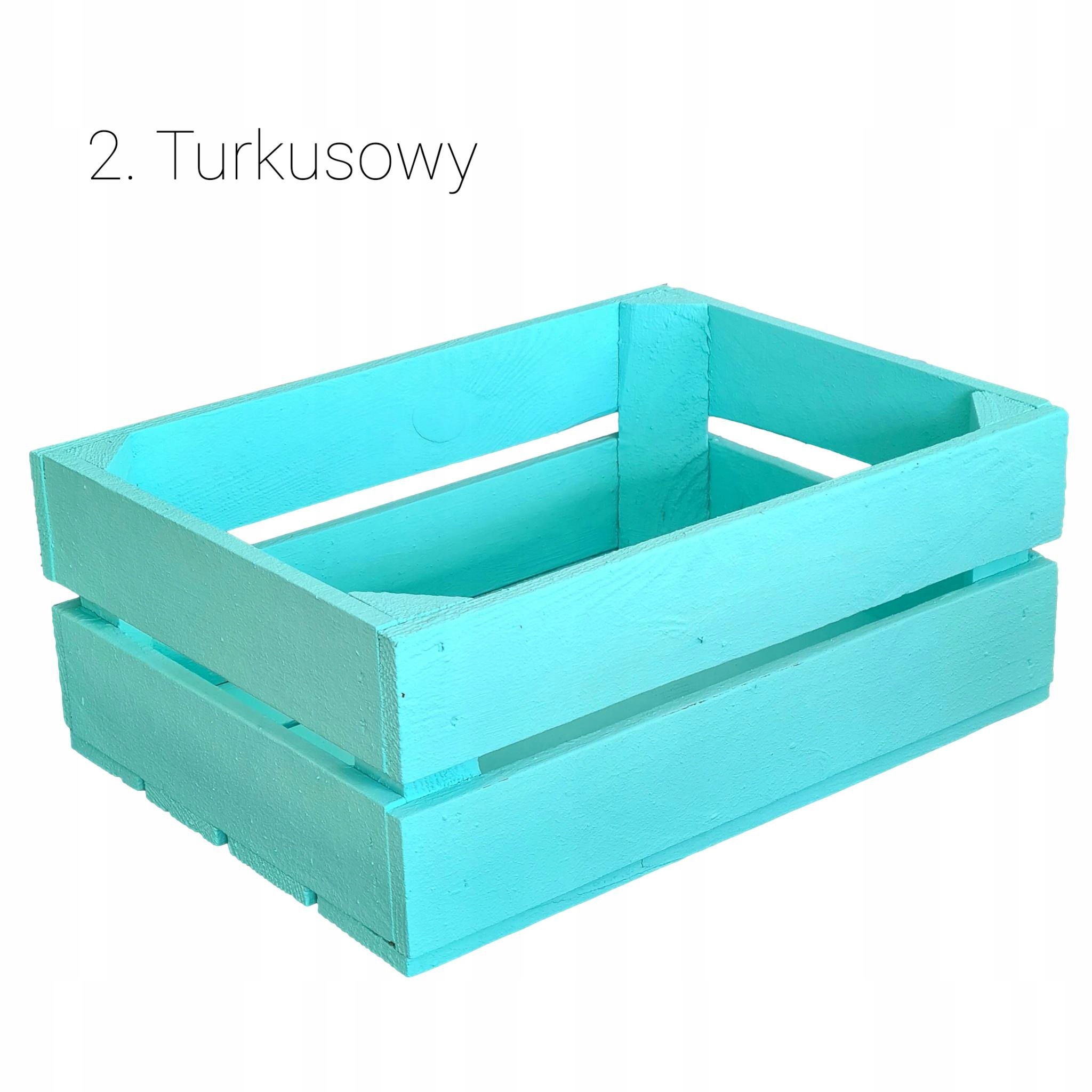 SKRZYNKA DREWNIANA dekoracyjna KOLORY 38x28x15 Marka Eco-Trade