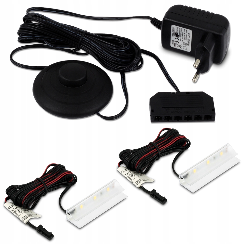 ZESTAW 2X KLIPS LED DO PÓŁKI SZKLANEJ B. NEUTRALNA Kod producenta 0000560