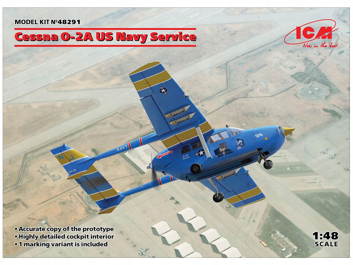 ICM 48291 1/48 Cessna O-2A Služba amerického námořnictva