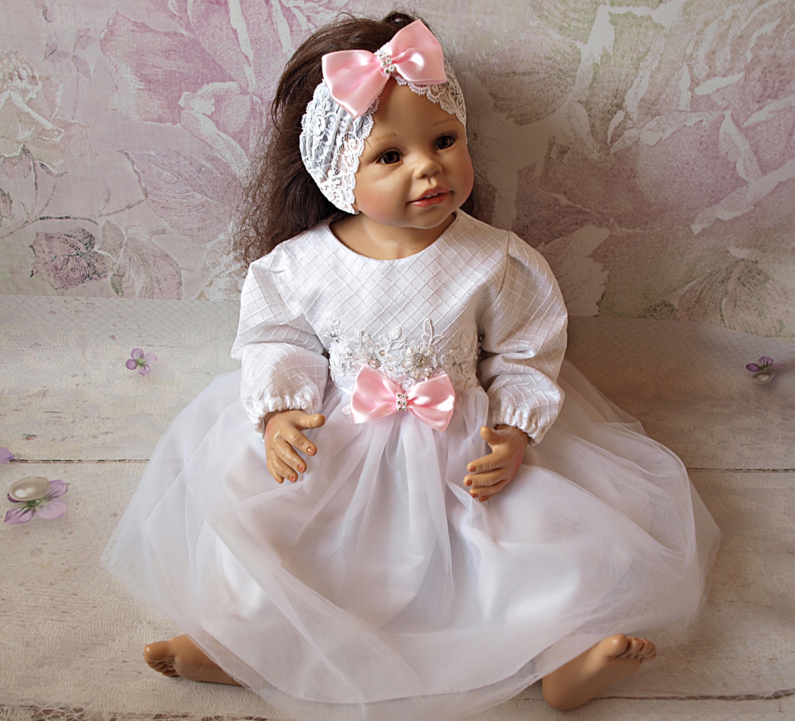 NOWA SUKIENKA DO CHRZTU LAURA ROZMIARY 74 LUB 80 Marka Inna marka