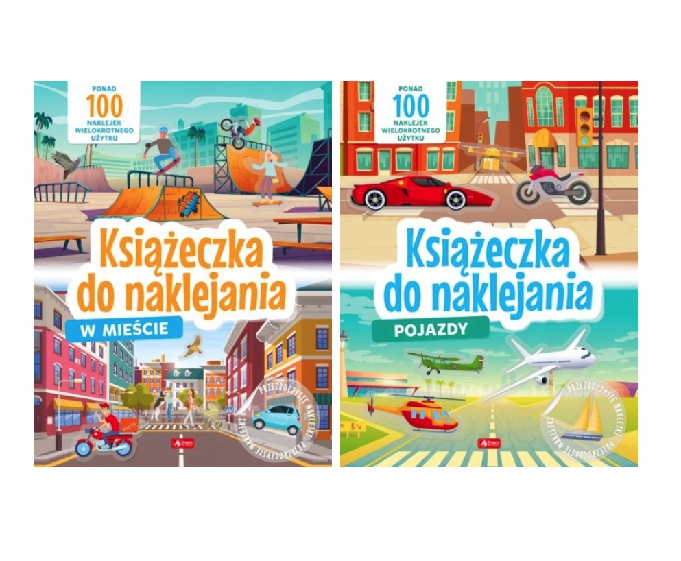 

Książeczki do Wielokrotnego naklejania Zestaw 2w1