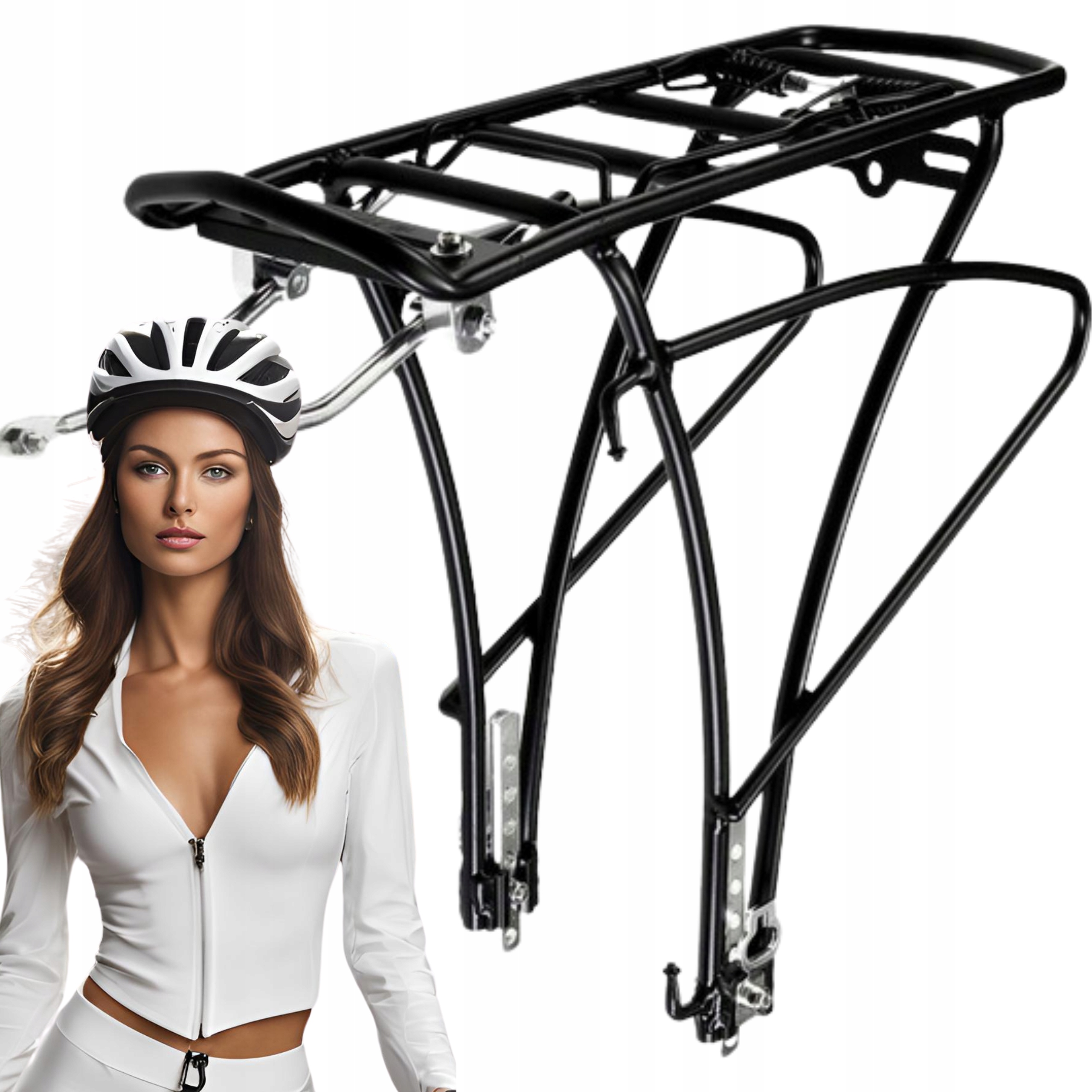 Bagażnik na sakwy rowerowe na bagażnik Bagażnik Rowerowy Regulowany 24-29''