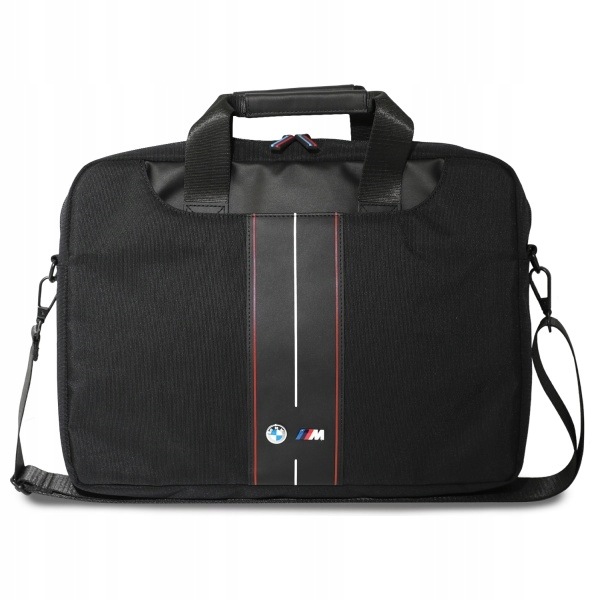 Taška Bmw BMCB15COMPVSKR 16" černá/černá Nylon Red Stripe