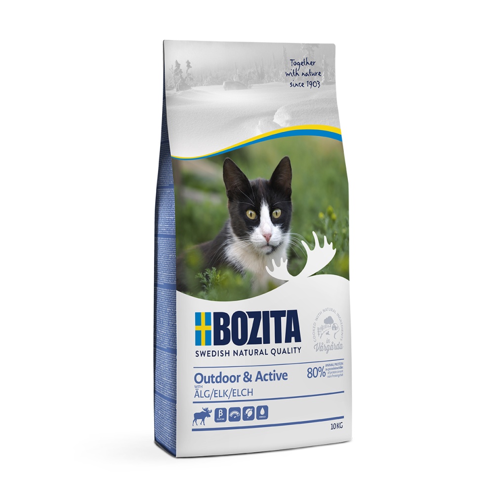 Levně Bozita Cat Outdoor &amp; Active Elk (los) 10 kg