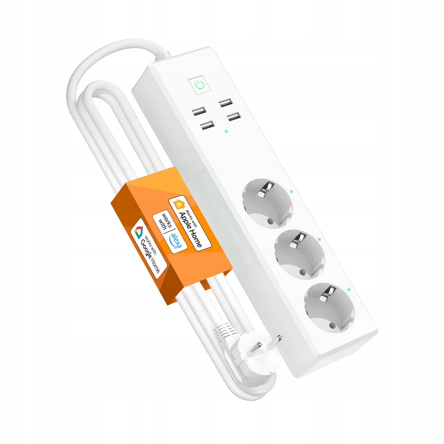 Refoss Zásuvková Lišta Prodlužovací Kabel Smart 3X Zásuvka 4X Usb Wifi 1,8 M
