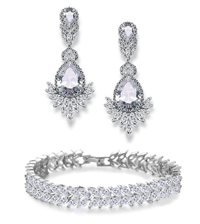 Exkluzivní Svatební Komplet S Diamantovými Zirkony