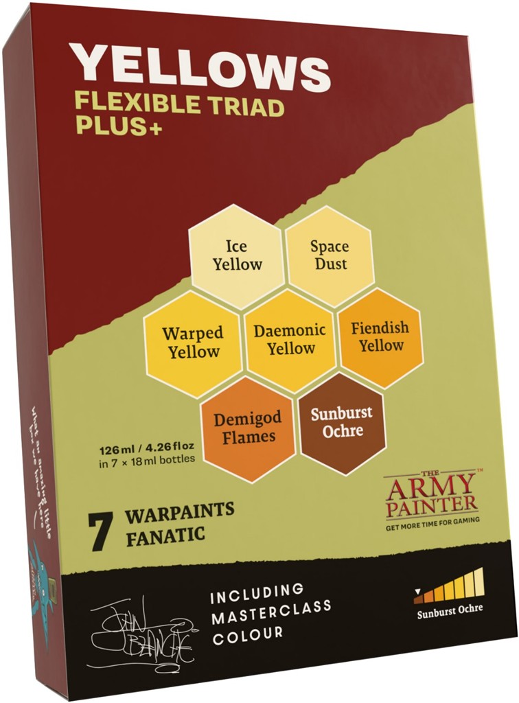The Army Painter: Sada barev Flexible Triad Plus+ Žluté