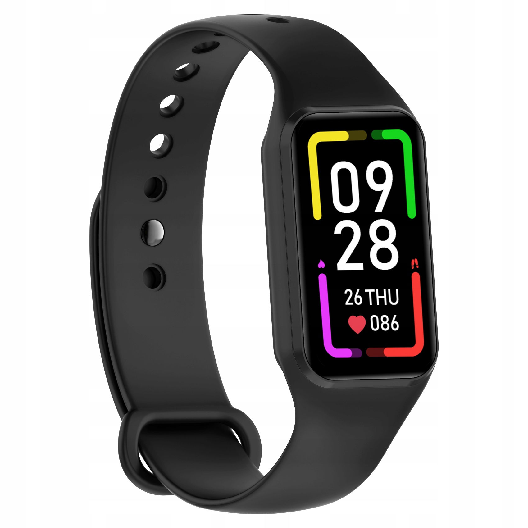 Smartwatch R1 2 pasky czarny i biezowy wodoszczelny 24 tryby aktywności