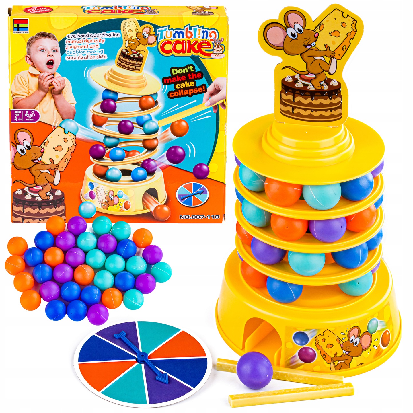 

Gra Zręcznościowa Myszka Na Torcie Bierki Piłeczki