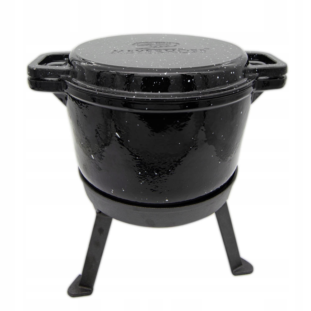 KOCIOŁEK 10L ŻELIWNY 3w1 emaliowany MARMUREK PRAŻONE DUSZONKI PRAŻUCHY Rodzaj stojący