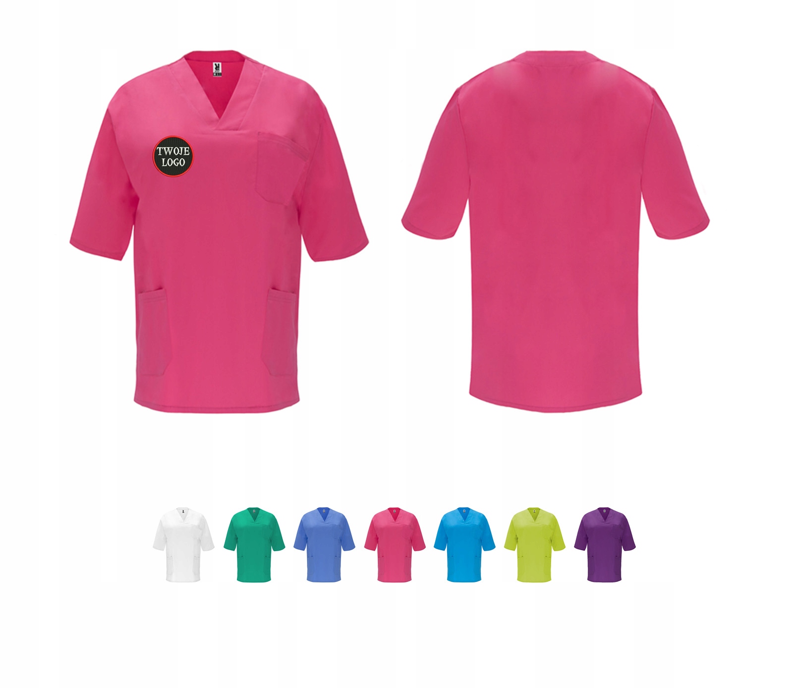 

Bluza medyczna Unisex z haftem Logo Haft firma
