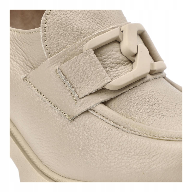 Beżowe Półbuty Lemar Damskie Stylowe Obuwie Rozmiar 37