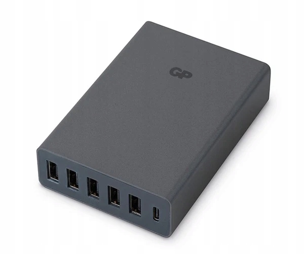 Multifunkční nabíječka Gp U601 5 portů Usb-a 1 Usb-c