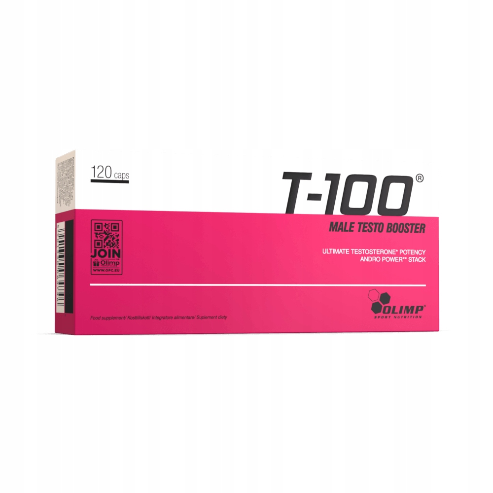 Olimp T-100 Male Testo Booster Caps Libido Testosteron 120 kapslí