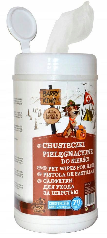 

Chusteczki pielęgnacyjne dla zwierząt 70 szt.