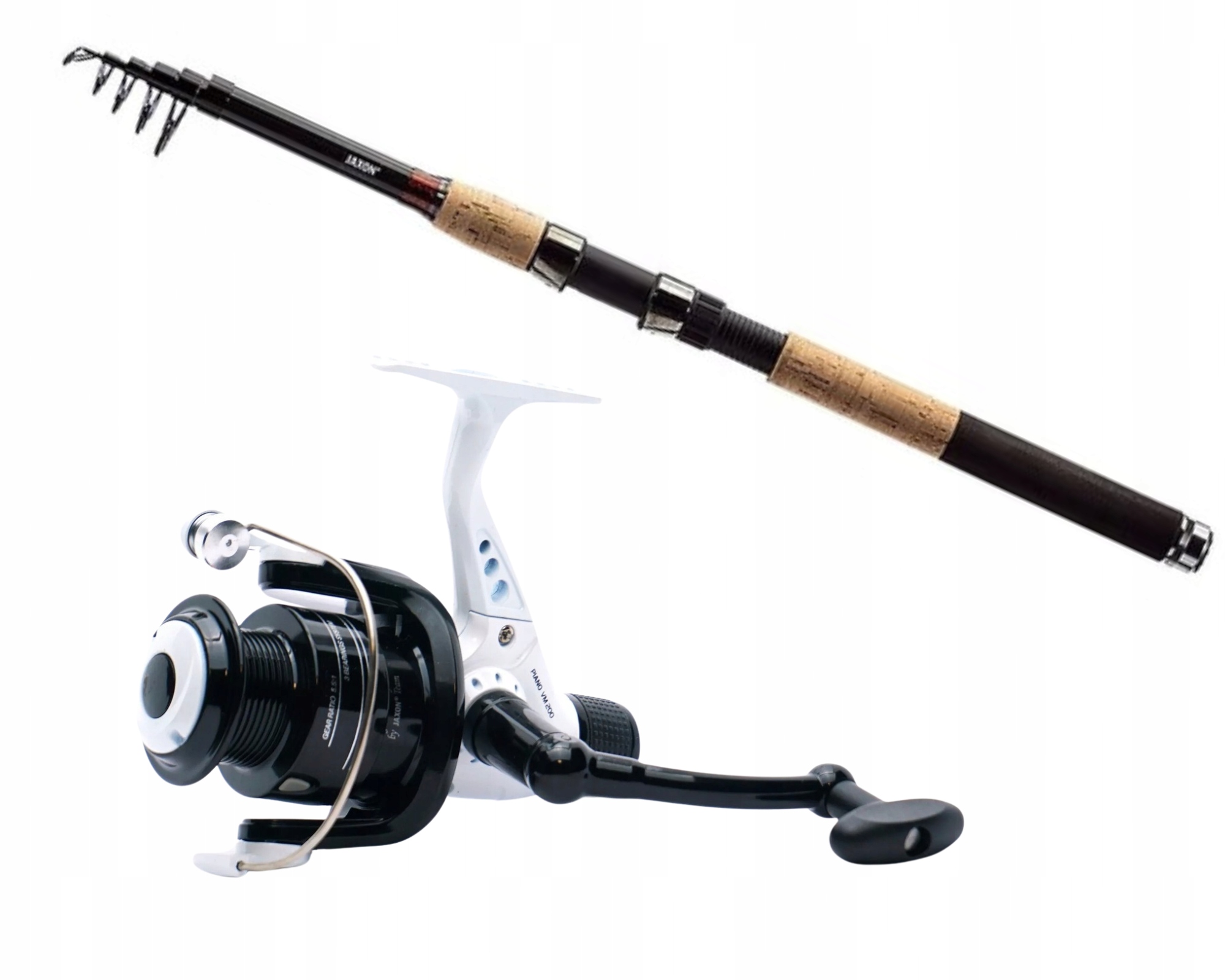 Jaxon Kołowrotek Piano VM 200 Wędka Zaffira Tele Travel Rt 2.10 m 5-25g