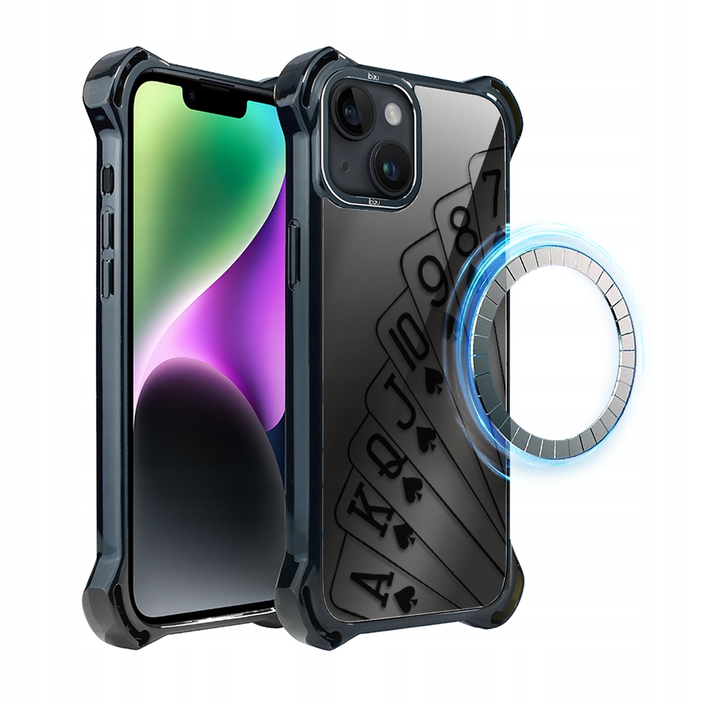 Pouzdro Ibizu DropGuard Ultra pro iPhone 14 s MagSafe, hrací karty