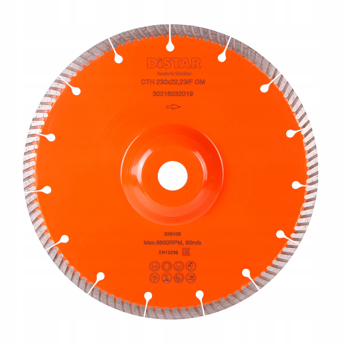 DiSTAR Diamantový Řezací Kotouč Turbo Cth 230 mm x 22,23/F mm Gm